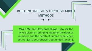 Building Insights: The Power of Mixed Methods Research | PPTX