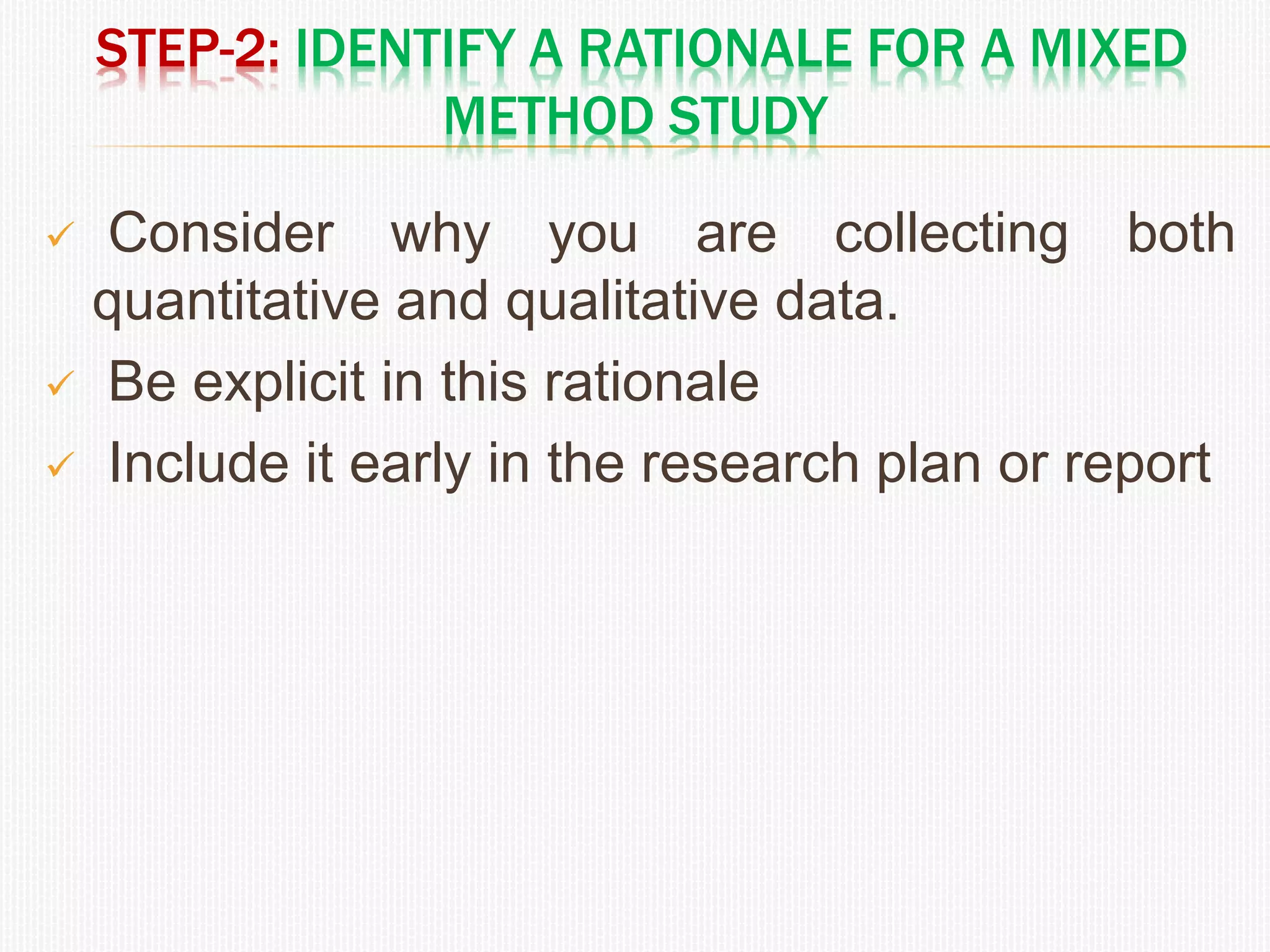 Mixed method research | PPTX