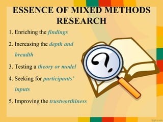 Mixed method research | PPTX
