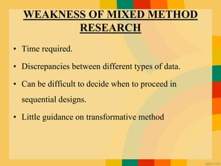 Mixed method research | PPTX