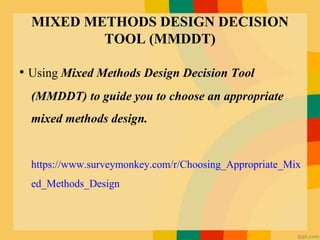 Mixed method research | PPTX