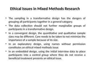 Designing Mixed Methods Research Design. | PPTX