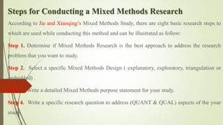 Mixed methods research | PPTX