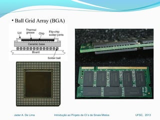 Introdução ao Projeto de CI´s de Sinais MistosJader A. De Lima UFSC, 2013
• Ball Grid Array (BGA)
 