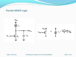 Introdução ao Projeto de CI´s de Sinais MistosJader A. De Lima UFSC, 2013
 