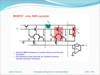 Introdução ao Jader A. De Lima Projeto de CI´s de Sinais Mistos UFSC, 2014 
 
