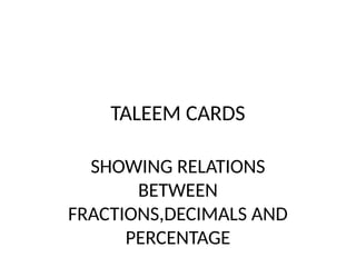 Taleem Card computer mized pppt for class 10 scoail student | PPTX