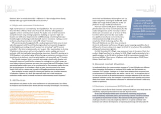 10BUSINESS FINLAND | NEOGAMES
MIXED REALITY 2017
11BUSINESS FINLAND | NEOGAMES
MIXED REALITY 2017
However, there are small chances for a Pokémon Go -like nostalgia-driven family-
friendly killer app to push mobile VR to mass markets.8
4.2 High-end consumer VR devices
High-end headsets are currently being developed further. The next versions of
Vive (Vive Pro) or Rift are likely to be released only after they offer significant
upgrades to those currently on the market. This makes sense to both consumers
and professionals using existing equipment. Updating an expensive high-end
headset now with minor improvements would be strange considering that major
breakthroughs in technology could drastically improve resolution, tracking, control
methods and perhaps introduce wireless VR within a few years.
VR systems can also be upgraded with a modular approach: Valve seems to have
taken this approach with SteamVR technology, as they have reported of upgrades
to their Lighthouse tracking devices9
, headset lens technology10
and VR motion
controllers11
, but have not announced a new headset. Valve may continue to develop
VR platform infrastructure and key technologies for optics, tracking and control
methods, while leaving headset manufacturing to partners. SteamVR’s opening up to
WMR headsets is yet another signal of Valve having no intention to introduce device
restrictions to its platform, which can play together with potentially any VR headset.
The Finnish company Varjo is currently developing a mixed reality headset with
immensely improved visual fidelity compared to existing devices, which targets an
even higher echelon of premium pro users than current high-end VR headsets. Varjo’s
upcoming headset might prove to be too expensive for the consumer market for now,
but the development of technology is likely to lower the price point in the future.
Varjo’s HMD will be a major step forward in VR headset resolution development.
Most probably, location based VR solutions will lead the way for wider domestic
VR adoption. However, it is likely that especially high-end VR will remain an
enthusiast market unless Facebook succeeds in mainstreaming social VR games.12
5. AR Devices
Smartphones and tablets are the most used devices for AR applications. Face filters
for Snapchat and Facebook have already become everyday technologies. The existing
8 Medium/Virtual Reality Pop, Aki Järvinen; Mobile AR & VR Games in 2020: Six Scenarios.
Available in: https://virtualrealitypop.com/mobile-ar-vr-games-in-2020-six-scenarios-7c90fe22bb9a
9 Upload VR, Jamie Feltham; SteamVR Tracking 2.0 Improves Base Stations To Cover Warehouses.
Available in: https://uploadvr.com/steamvr-tracking-2/
10 Upload VR, Ian Hamilton; Valve Develops Custom Lenses For Next Generation VR.
Available in: https://uploadvr.com/lenses-valve-custom/
11 Road to VR, Dominic Brennan; Developer Videos Show Valve’s Knuckles Controllers in Action.
Available in: https://www.roadtovr.com/developer-shows-valves-knuckles-controllers-action
12 Medium/Virtual Reality Pop, Aki Järvinen; Mobile AR & VR Games in 2020: Six Scenarios.
Available in: https://virtualrealitypop.com/mobile-ar-vr-games-in-2020-six-scenarios-7c90fe22bb9a
device base and familiarity of smartphone use is a
major competitive advantage in mobile AR. Apple
(ARkit) and Google Android (ARCore) are the AR
platforms of major mobile manufacturers
There are numerous AR-glasses already on the
global market and several in development, but the
market is fragmented, and in everyday use these
devices are not common yet. So far none of them
have been able to penetrate the mass market
in a significant way due to cost of production,
which translates into high retail prices and
complexity of both technology and use. The
Microsoft Hololens is one of the most prominent
devices in professional use because of its great spatial mapping capabilities, but it
still has a lot of room to improve in regard to its field of view, battery life, availability,
pricing and various minor glitches.
On 20th December 2017, Magic Leap announced some of the specs of their first
product, Magic Leap One (to be released in 2018). Magic Leap has potential to be a
significant player in the AR field in the future, if all the expectations towards their
device are fulfilled. Other current AR-glasses worth mentioning are DAQRI Smart
Helmet, Meta 2 and ODG r9.
6. General market situation
As implicated above, the current market situation of VR and AR looks very different
when comparing the business-to-business (B2B) market and the business-to-
consumer (B2C) market. Opinions on VR have been swinging from excessive hype
to declarations of VR being dead in just within a year in 2017. In the earliest days of
VR, the hype got hold of the predictions about consumer adoption of VR with ultra-
optimistic estimates. So far, the consumer VR market has been growing much more
slowly than hoped, while business to business VR solutions have found a solid early
market to operate in.
6.1 Business to consumer (B2C) VR and AR
The greatest reasons for the slow consumer adoption of VR have most likely been the
complexity, high price point of devices and lack of good content.
So far, only PlayStation VR has been successful in combining plug and play
levels of reliability, reasonable pricing and interesting content, which has resulted
in a significant market lead to make it the number one VR gaming platform. The
challenges related to cost and complexity of devices are partly symbiotic with
hardware and software development, as improving technology will help make VR
”The current market
situation of VR and AR
looks very different when
comparing the business-to-
business (B2B) market and
the business-to-consumer
(B2C) market.”
 