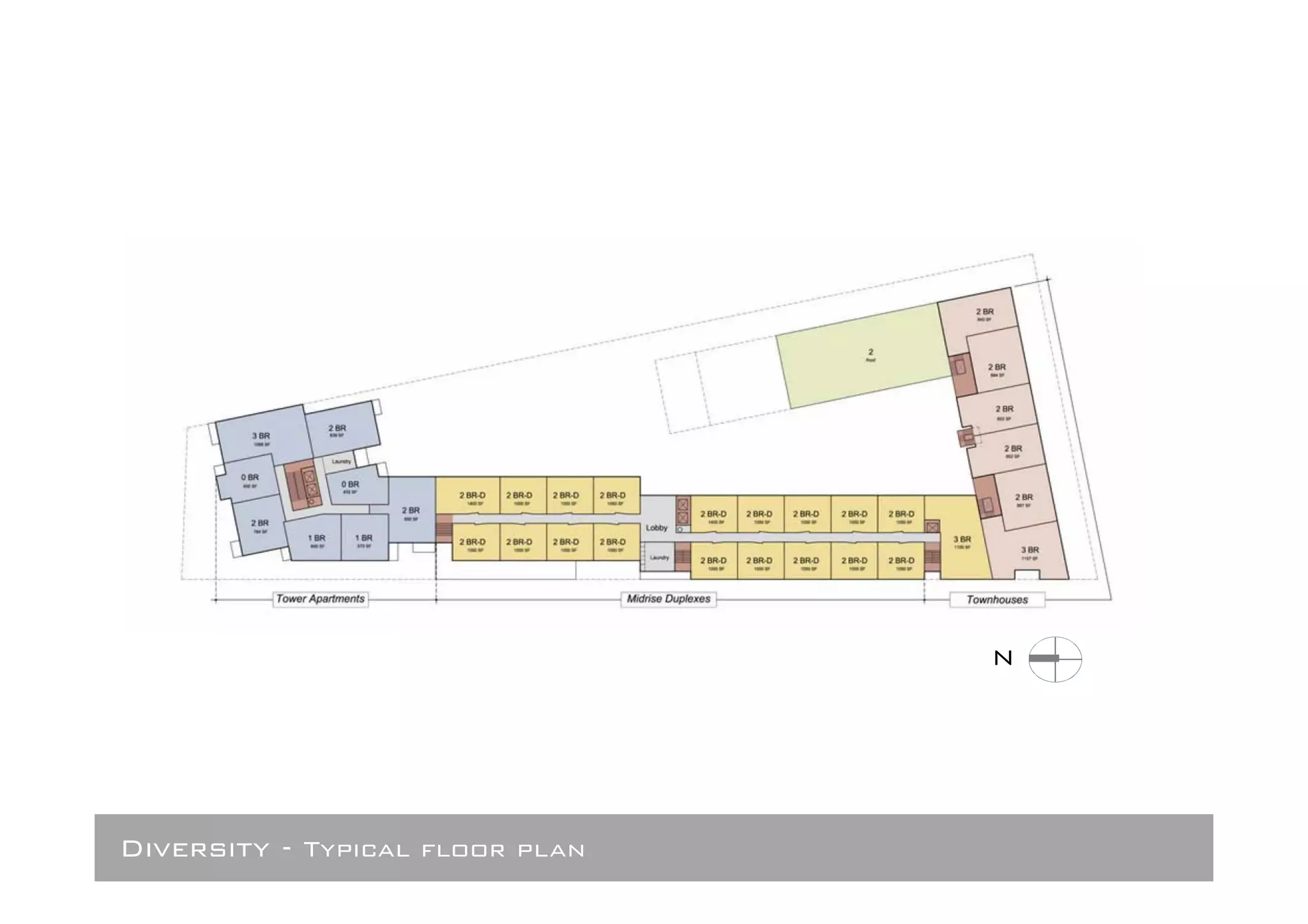 N




Diversity - Typical floor plan
 