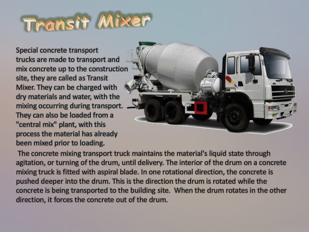 Concrete Mixers Types, Suitability & Specifications
