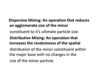 Mixing | PPTX | Physics | Science