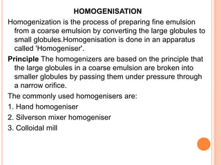 Simple Homogenization Method Mixing | PPT