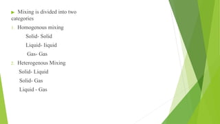 mixing.ppt easy material as per PCI Syllabus | PPTX