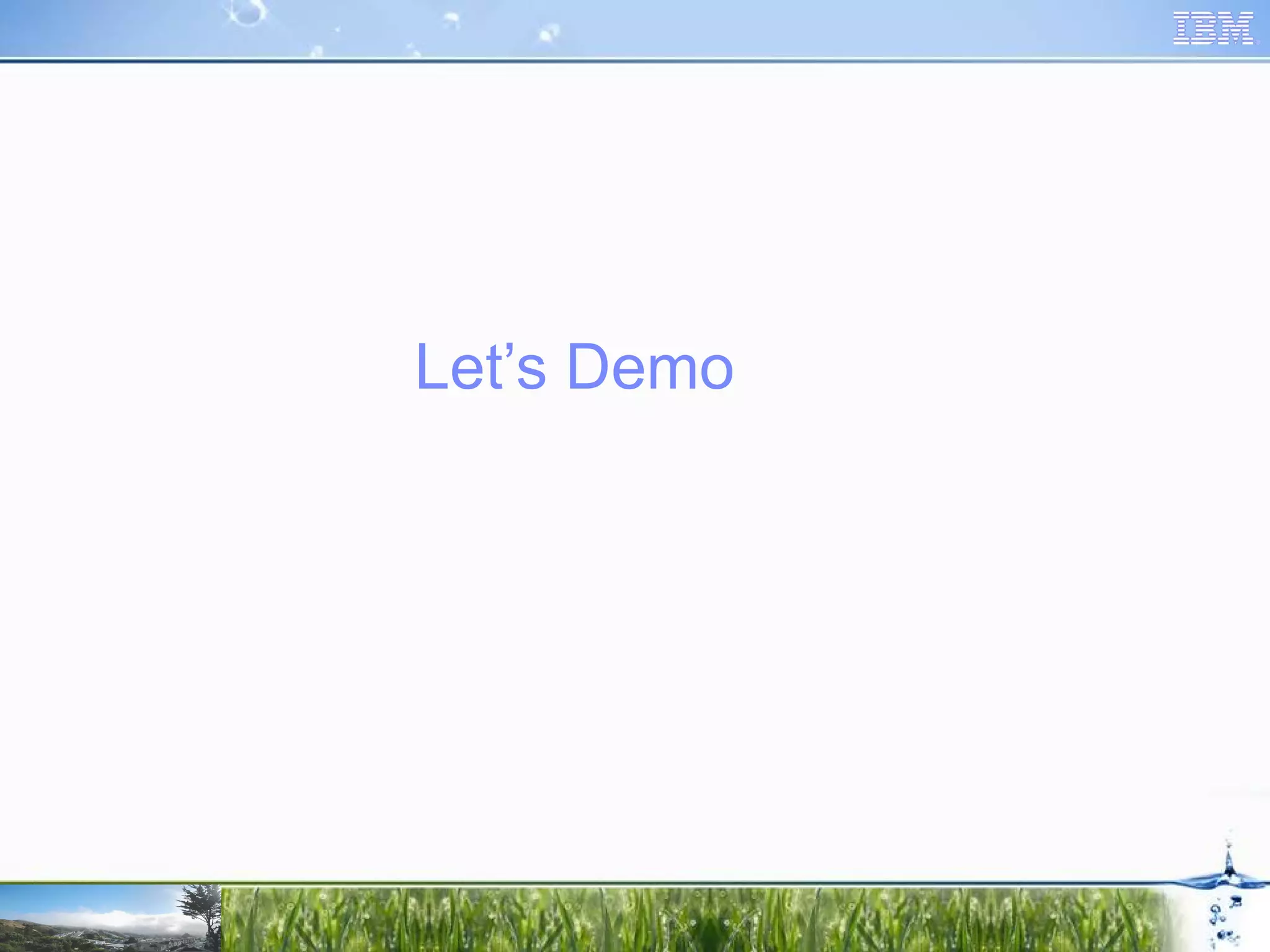 Let’s Demo 