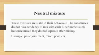 Neutral Mixture Pharmacy 2nd year Pharmaceutics-I Mixing and Homogenization.pdf