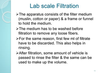 MIXING AND FILTRATION | PPTX