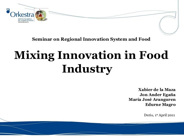 Mixing innovation in Food Industry