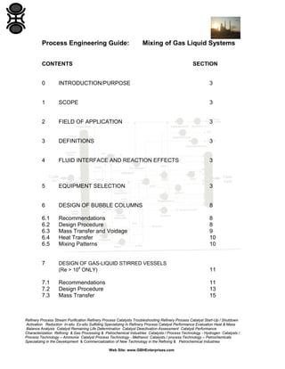 Mixing of Gas Liquid Systems | PDF