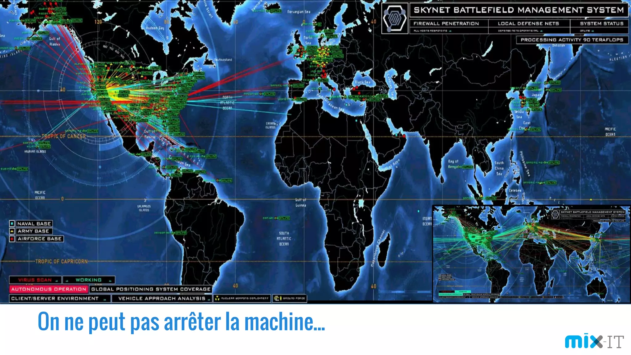 On ne peut pas arrêter la machine...
 