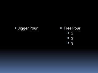  Jigger Pour  Free Pour
 1
 2
 3
 