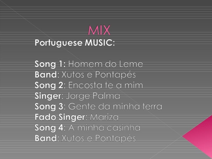 Mix of Portuguese songs