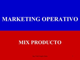 MARKETING   OPERATIVO ,[object Object],Ing. Fredi Angulo Salas 