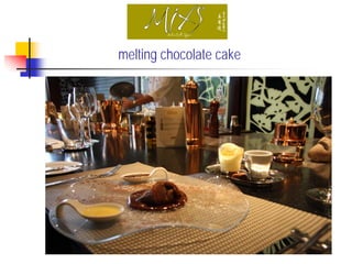 melting chocolate cake
 