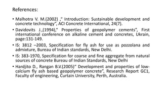 MIXTURE DESIGN OF FLY ASH & SLAG BASED ALKALI ACTIVATED CONCRETE FOR ...