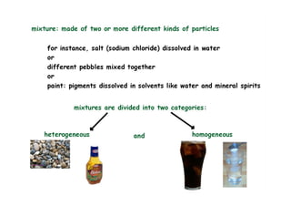 Mixtures And Pure Substances