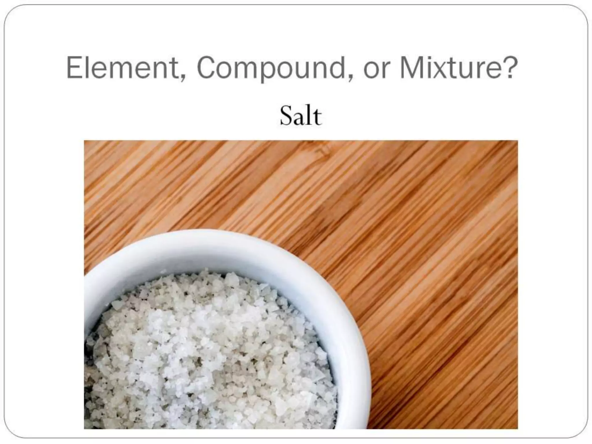 Properties of Mixtures and Pure Substances