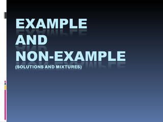 Nonexamples