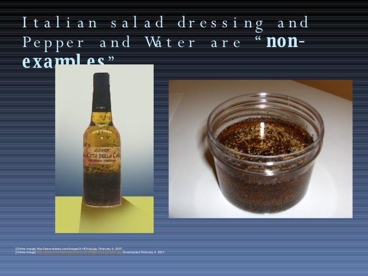 Mixtures Examples and NonExamples