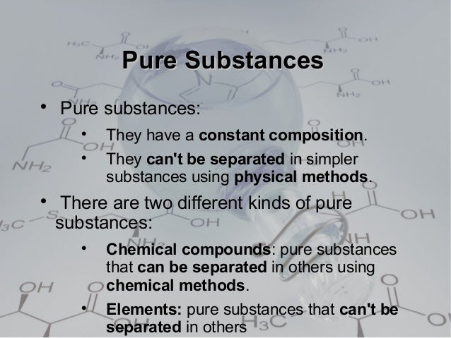 Mixtures Solutions And Pure Substances