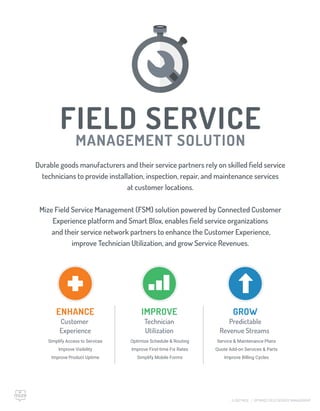 Optimize Field Service Management with Mize FSM | PDF