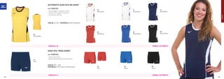 VOLLEY
HIGH-KYU TRAD SHORT
COD. V2EB7204
» Tessuto elasticizzato.
» Design tradizionale adatto all‘allenamento.
TAGLIE XXS - XXL
MATERIALI 92% Cotone, 8% Elastane 62
Red
09
Black
AUTHENTIC HIGH-KYU NS SHIRT
COD. V2EA7201
»	Tessuto leggero, traspirante in mesh.
»	Coda di topo e pannelli in contrasto.
»	Anti-abrasion labelling.
TAGLIE XS-XXL | MATERIALI 100% Polyester
45
Yellow/Navy
62
Red/White
22
Royal/White
76
White/Red
71
White/Navy
DONNA / AUTHENTIC
DONNA / AUTHENTIC
14
Navy
22
Royal
14
Navy/White
09
Black/White
PREZZO E 18
PREZZO E 16
42 43
 