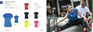 MULTISPORT
TRAINING
64
Pink Fluo/
Navy
44
Yellow Fluo/
Royal
62
Red/Pink
Fluo
22
Royal/Pink
Fluo
09
Black/Pink
Fluo
PREZZO E 15 DONNA
CORE SHORT SLEEVE TEE
COD. 32EA7202
»	Interlock poliestere leggero.
»	Cucitura ergonomica per maggiore libertà di movimento.
»	Dettagli in contrasto
TAGLIE XS-XL | MATERIALI 100% Polyester
77
White/Pink
Fluo
14
Navy/Pink
Fluo
96
 