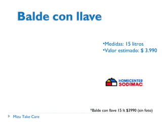 Mizu take care(materiales) a