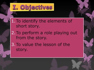 lesson plan elements of short story