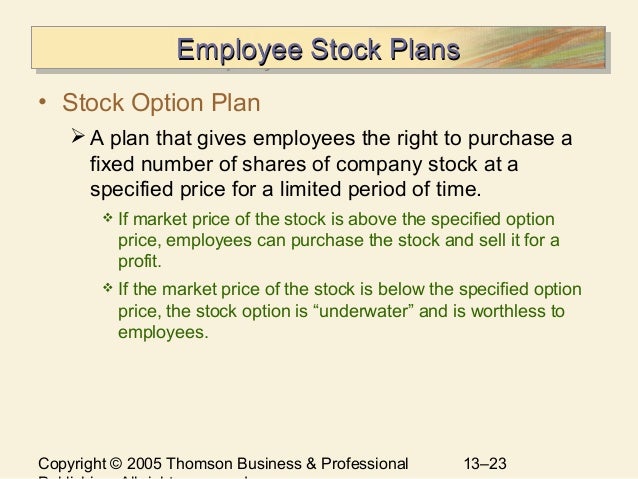 Chapter 11 stock options