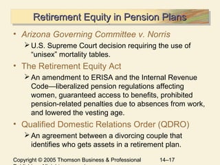 Retirement Code Table Chapter 14 Managing Employee Benefits | PPT