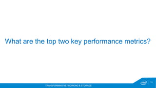 TRANSFORMING NETWORKING & STORAGE
13
What are the top two key performance metrics?
 
