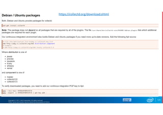 Copyright © 2017, Intel Corporation. All rights reserved.
*Other names and brands may be claimed as the property of others.
125
https://collectd.org/download.shtml
 