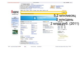 5,2 млн/месяц
    2 млн/день
2 млрд.руб. (2011)
 