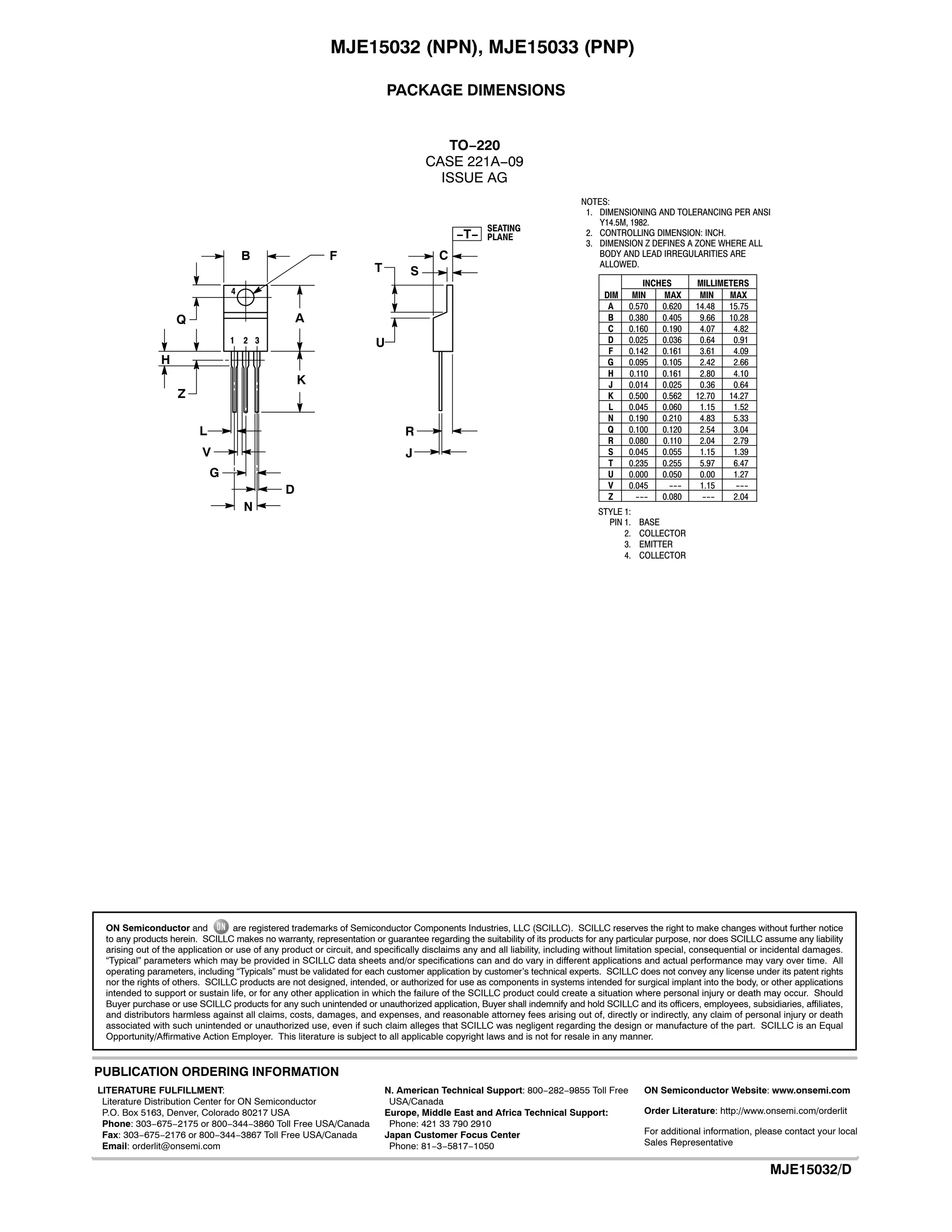 10 Paia MJE15032G / MJE15033G Transistor Complementari TO-220 – Lotto Componenti Elettronici