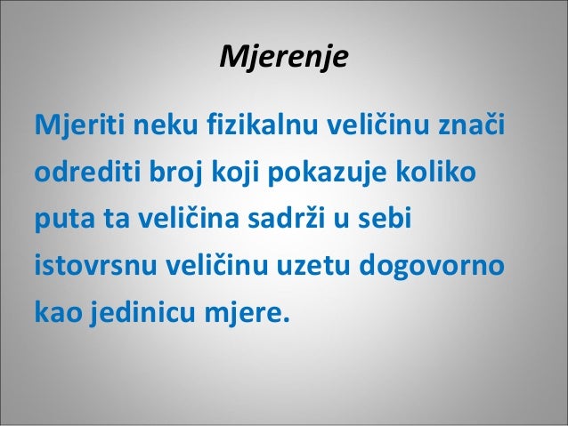 Mjerenje 1