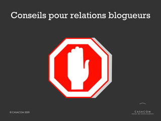 Conseils pour relations blogueurs 