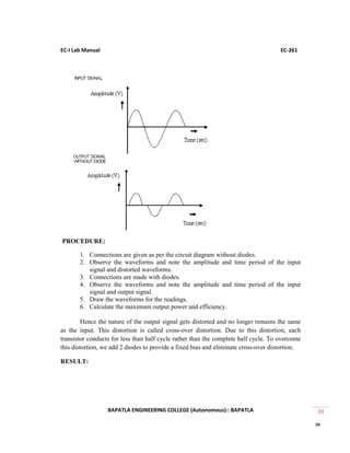Ec 261 ec 1 lab manual | PDF