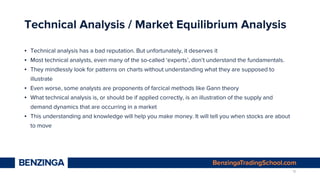 Technical Analysis / Market Equilibrium Analysis
▪ Technical analysis has a bad reputation. But unfortunately, it deserves...