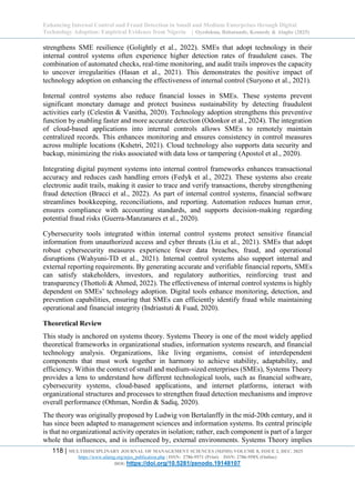 Enhancing Internal Control and Fraud Detection in SMEs through Digital ...