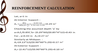 REINFORCEMENT CALCULATION
 